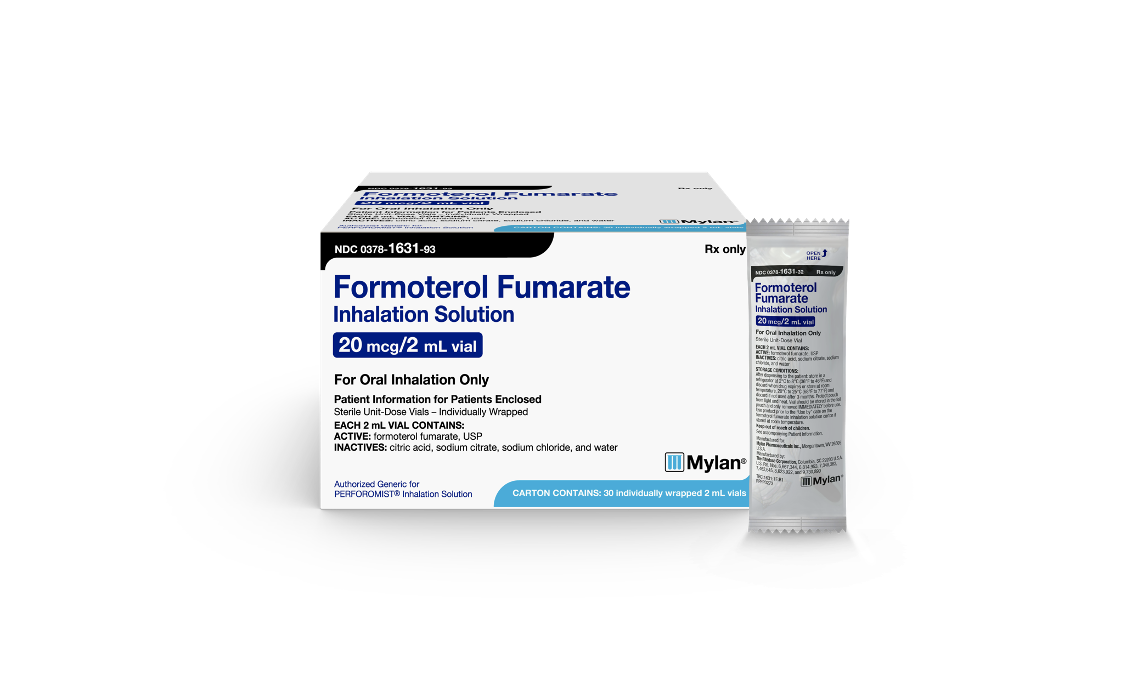 Formoterol Fumarate product packaging.